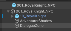 RoyalKnight_NPCのヒエラルキー