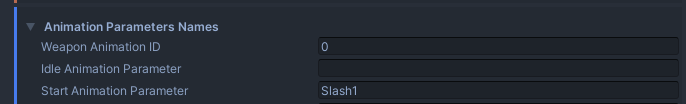 Animation Parameters Names